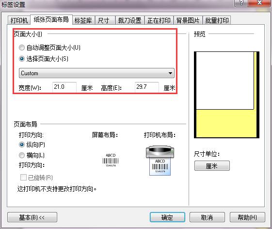 NiceLabel頁面設(shè)置